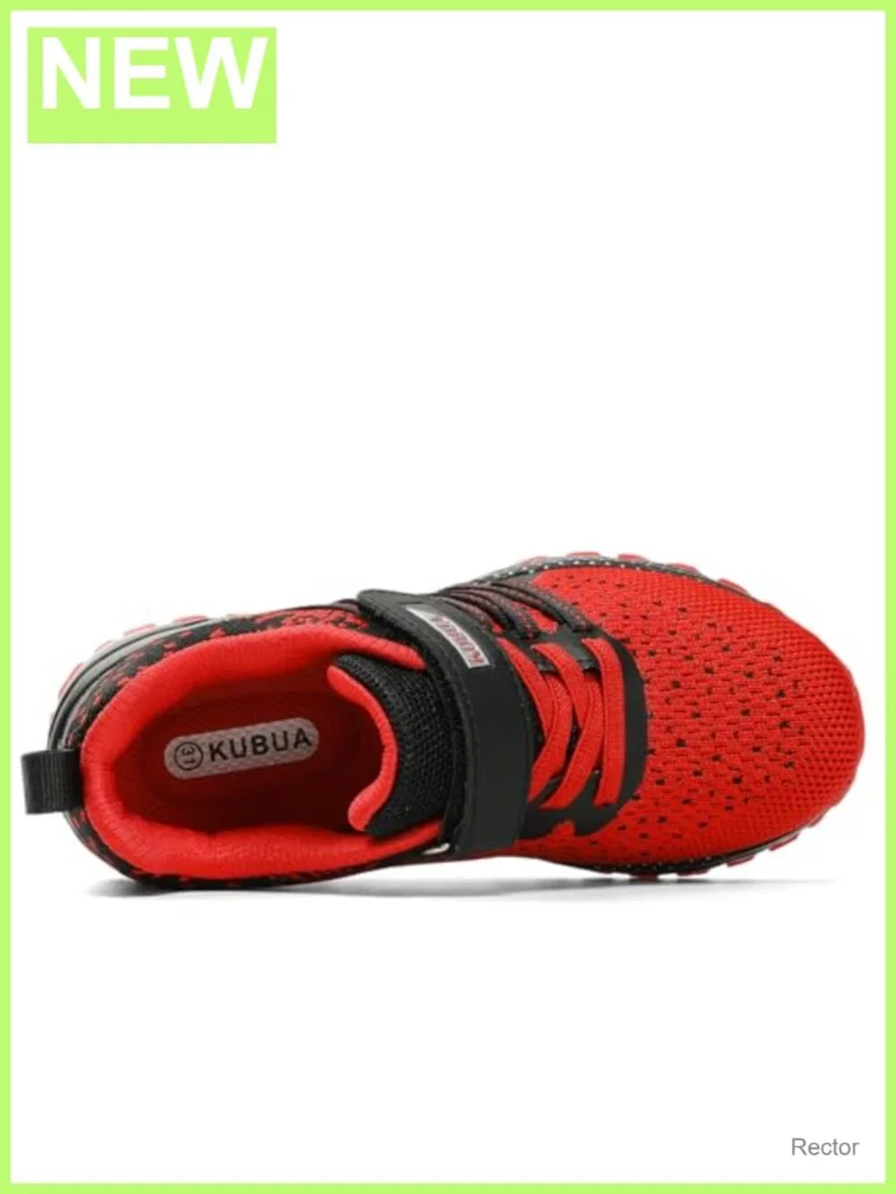 KUBUA Kids Sneakers Lightweight Breathable Mesh Tennis Shoes Hook and Loop